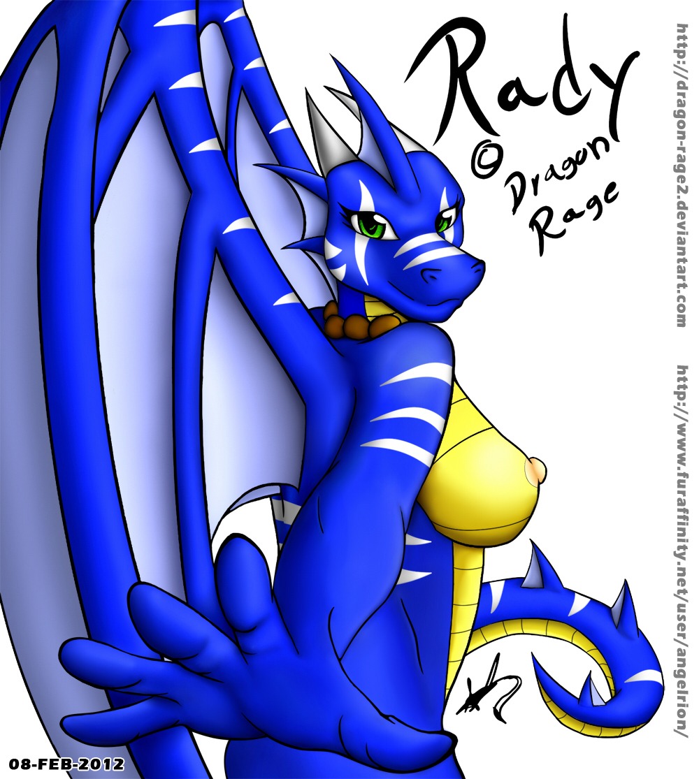 angelrion anthro big_breasts blue_body blue_skin breasts copyright_symbol dragon dragonrage e621 female green_eyes heart_symbol looking_at_viewer membrane_(anatomy) membranous_wings mythological_creature mythological_scalie mythology nipples non-mammal_breasts non-mammal_nipples nude rady_jargon scalie simple_background solo symbol tail white_background wings