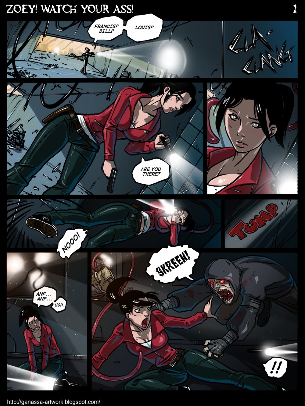 1girls 2boys 2d comic dialogue english_text female ganassa human human_female hunter_(left_4_dead) left_4_dead left_4_dead_(series) male monster multiple_boys multiple_males rape rule34 smoker_(left_4_dead) speech_bubble text zoey_(left_4_dead) zombie zombie_girl