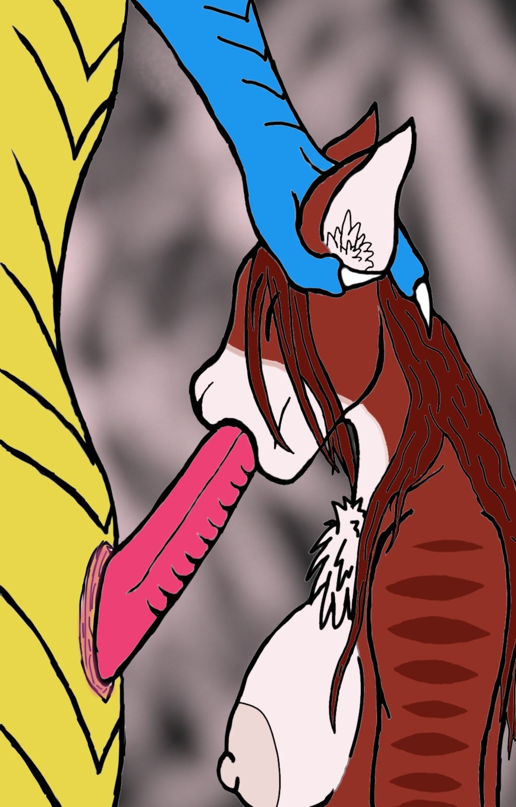 anthro belly big_breasts breasts brown_hair domestic_cat dragon drakonyan_azkar duo e621 erection felid feline felis fellatio female female_penetrated forced genitals hair hi_res interspecies long_hair male male/female male_penetrating male_penetrating_female mammal mythological_creature mythological_scalie mythology nipples oral oral_penetration penetration penile penis scalie sex stripes white_belly