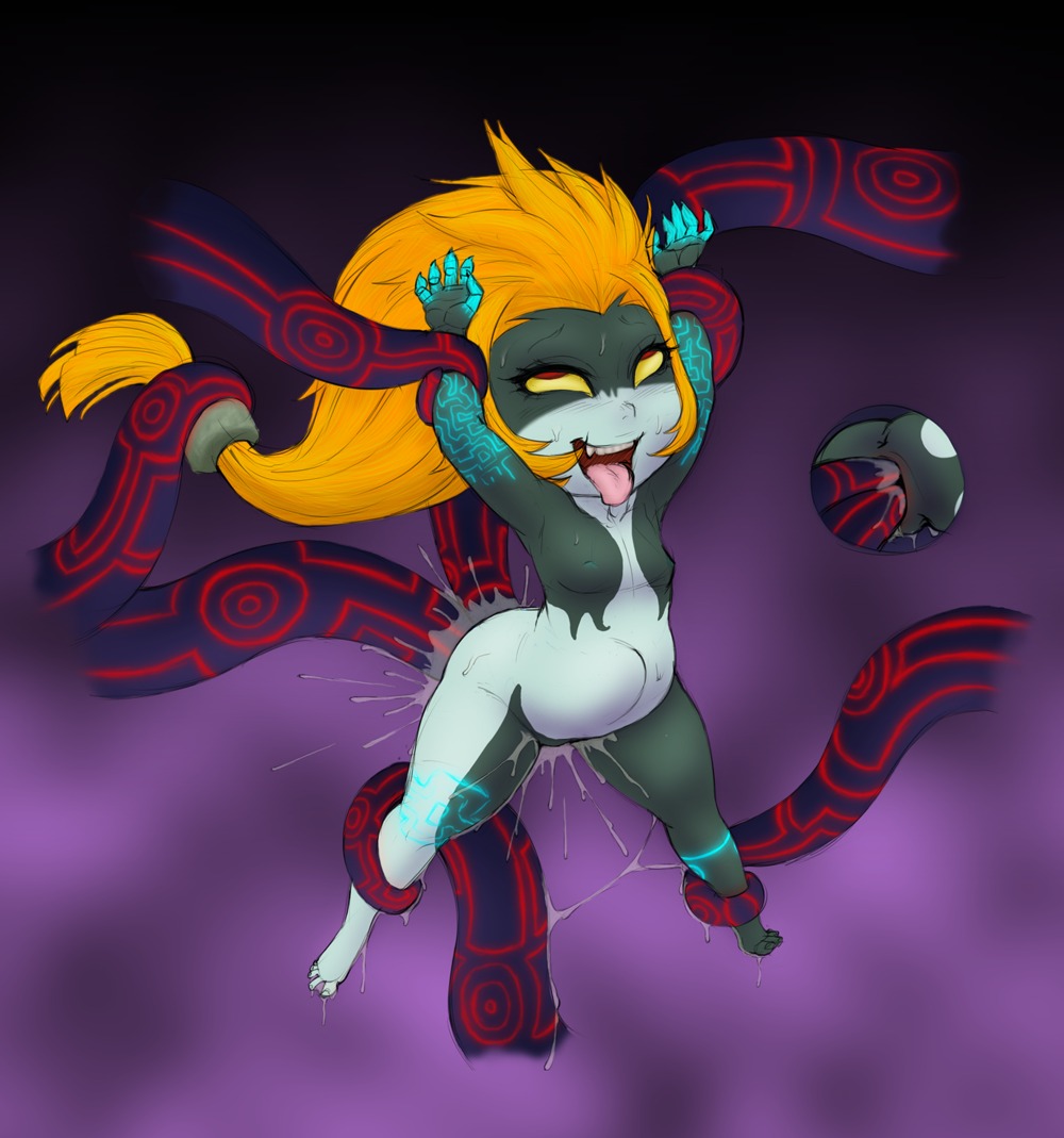 abdominal_bulge ahegao anus bodily_fluids breasts butt consentacles cum double_penetration double_vaginal e621 eye_roll fangs female flat_chested fucked_silly genital_fluids genitals hair humanoid legoman looking_pleasured midna muh-arts nintendo nipples not_furry open_mouth open_smile orange_hair penetration ponytail restrained shortstack shortstack_female smile solo sweat teeth tentacles the_legend_of_zelda tongue tongue_out twili twilight_princess vaginal vaginal_penetration vulva wet yellow_eyes