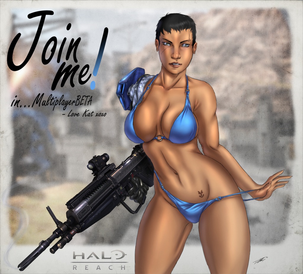1girls 2010 2011 2d bikini breasts catherine-b320 clothing female female_only female_spartan_(halo) halo_(game) halo_(series) halo_reach human kat-b320 rule34 solo spartan_(halo) spartan_iii_(halo) ultamisia