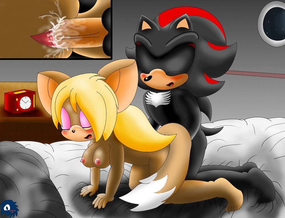 anthro anthro_on_anthro balls barefoot bigdon1992 black_body black_fur bodily_fluids canon_x_oc cum cum_inside dipstick_tail duo e621 erection eulipotyphlan fan_character feet female female_penetrated fur genital_fluids genitals hedgehog male male/female male_penetrating male_penetrating_female mammal markings nipples nude penetration penis sega sex shadow_the_hedgehog sonic_the_hedgehog_(series) tail tail_markings vaginal vulva