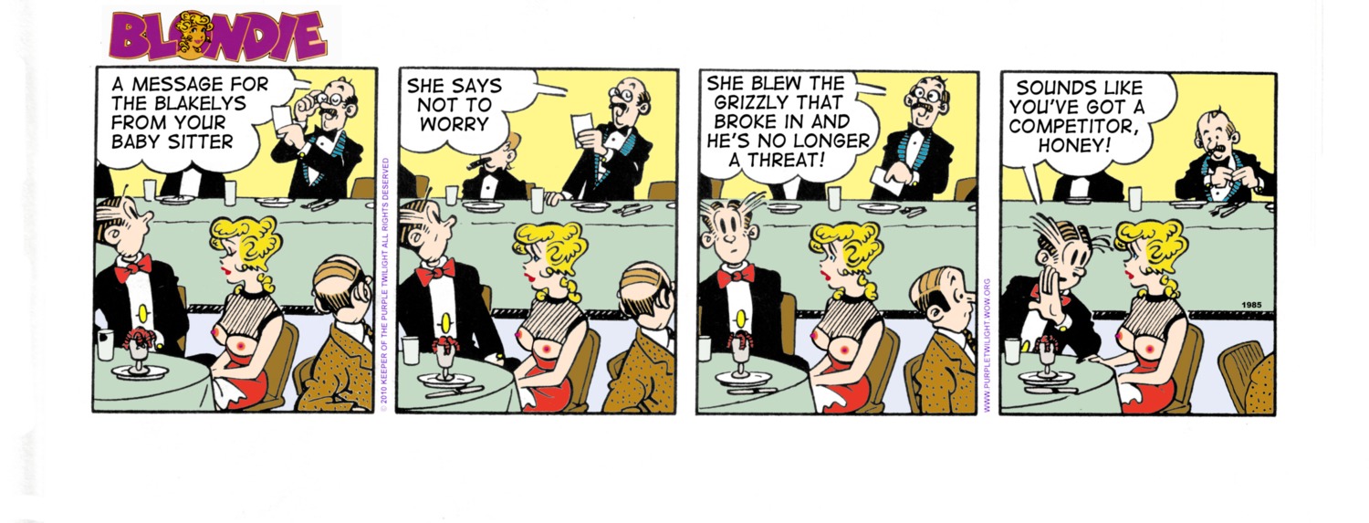 blondie_(comic) blondie_bumstead casual clothing dagwood_bumstead female human male pale_skin public rule34 tagme