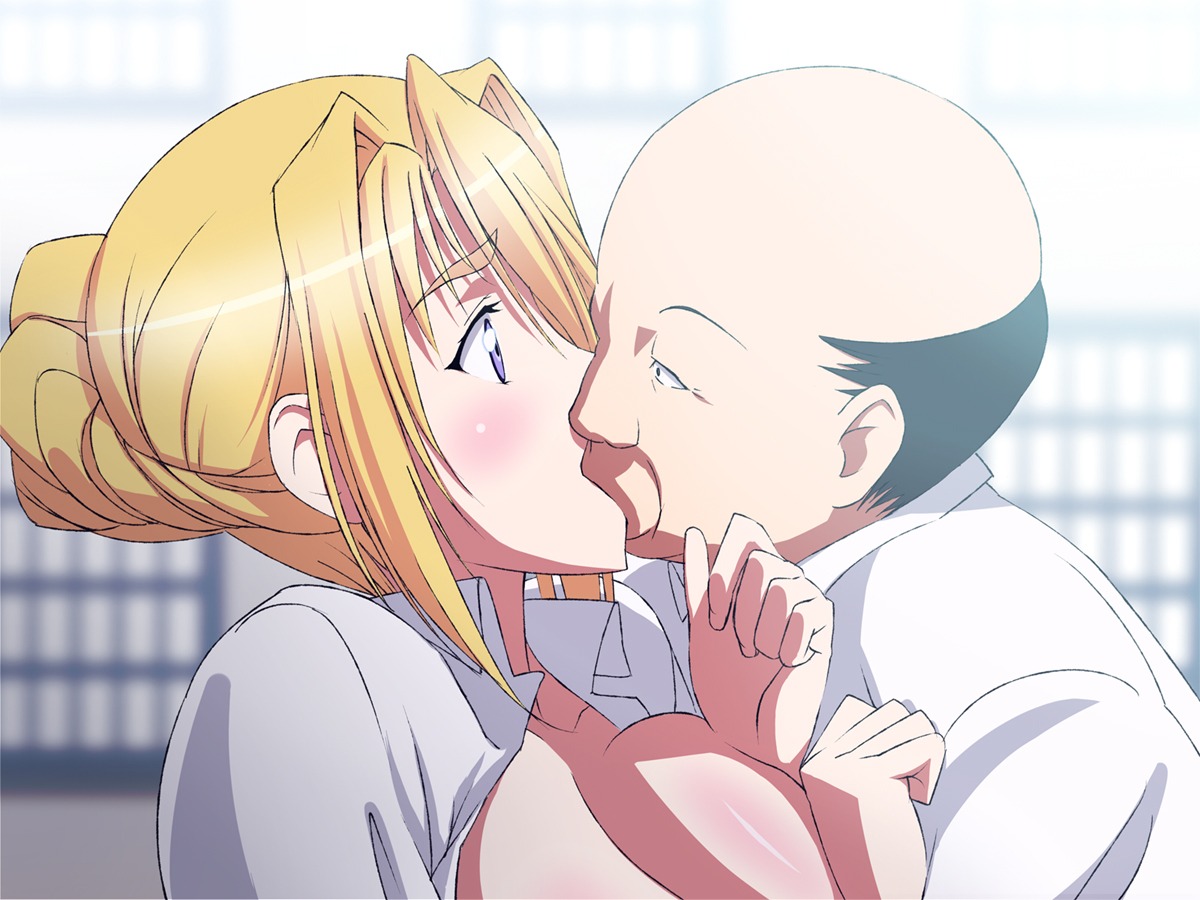 bald blonde_hair blush closed_eyes clothing female forced kissing nude open_clothes open_eyes open_shirt princess_lover purple_eyes rape rokoroto rule34 school_uniform schoolgirl sex shirt short_hair silvia_van_hossen windows