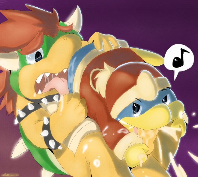 anthro avian bird bowser canyon_(artist) dote furry green_shell horns king_dedede kirby_(series) koopa male male_only mario_(series) nintendo penguin rule34 scalie shell spiky_shell straight_hair tagme