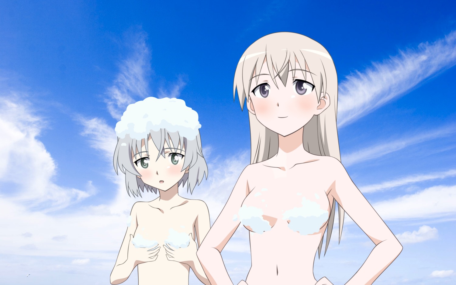 blush breasts eila_ilmatar_juutilainen female rule34 sanya_v._litvyak small_breasts strike_witches tagme world_witches_series