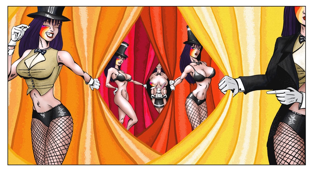 dc dc_comics female female_only human multiple_females multiple_girls rule34 smooth_skin tagme tailcoat zatanna
