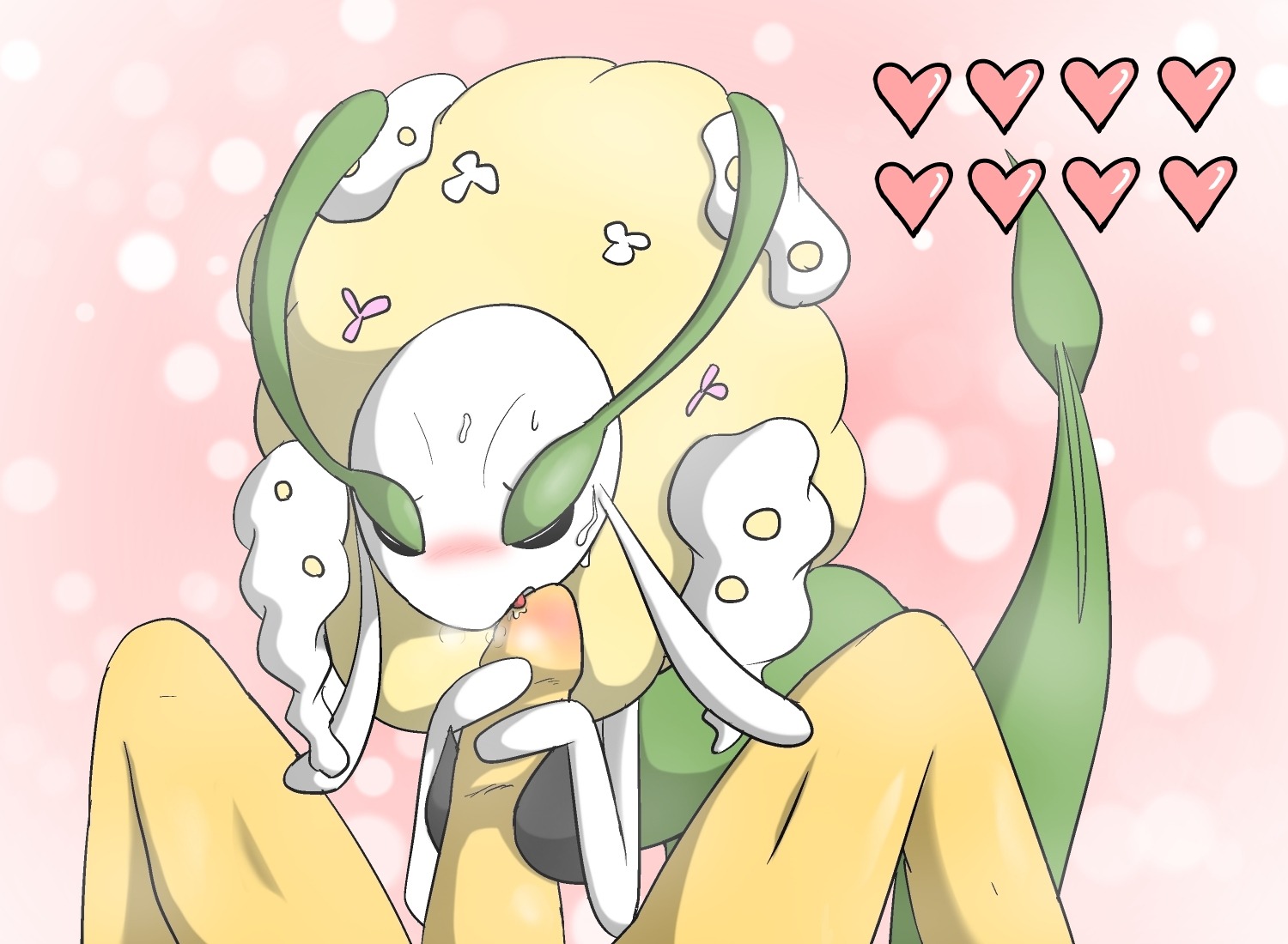 24651 breasts duo e621 erection faceless_character faceless_male female florges generation_6_pokemon genitals heart_symbol human licking male male/female mammal nintendo oral penile penis penis_lick pokemon pokemon_(species) sex tongue tongue_out yellow_flower_florges