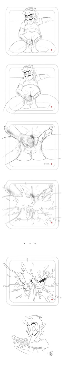 boner erection male male_only mario_(series) monochrome nintendo rule34 straight_hair tagme waluigi wario warioware