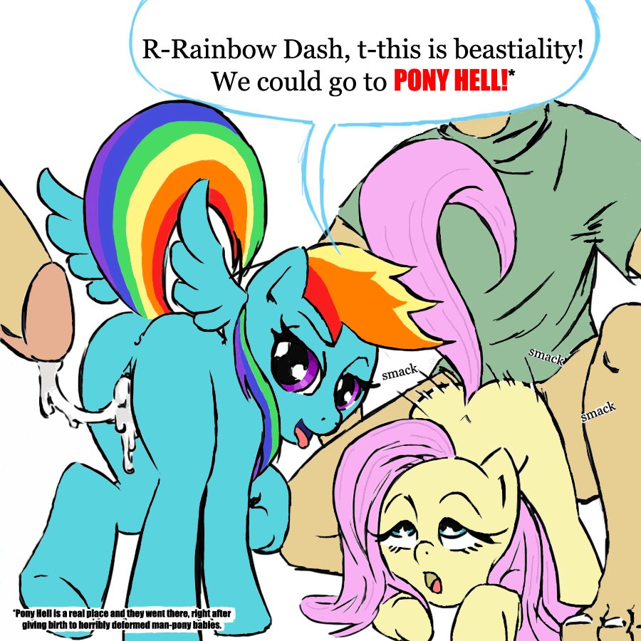 1:1 34from1800 all_fours anus bestiality blue_body blue_eyes blue_feathers blue_fur bodily_fluids bottomless butt clothed clothing cum cum_in_vagina cum_inside cum_string dialogue disembodied_penis doggystyle e621 english_text equid equine erection feathered_wings feathers female feral fluttershy_(mlp) friendship_is_magic from_behind_position fur genital_fluids genitals group hair hasbro human human_on_feral interspecies looking_back male male/female male_penetrating mammal multicolored_hair multicolored_tail my_little_pony mythological_creature mythological_equine mythology open_mouth orgasm parallel_sex pegasus penetration penis pink_eyes pink_hair purple_eyes rainbow_dash_(mlp) rainbow_hair rainbow_tail sex simple_background tail text vaginal vaginal_penetration vulva white_background wings