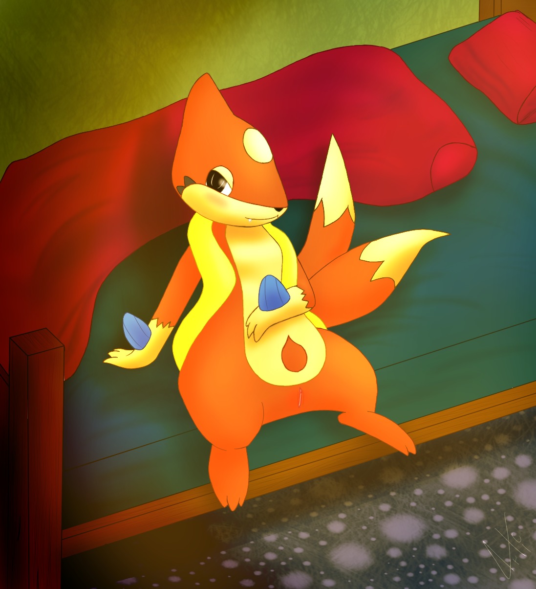 color female female_only feral floatzel fur furry indoors nude pokemon pussy rule34 sitting solo tagme vulva