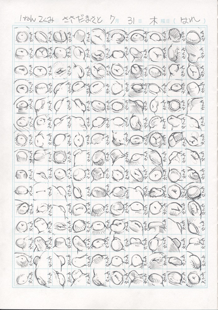 breasts e621 female greyscale japanese_text monochrome nipples not_furry sisizimasasada sketch text translated zero_pictured