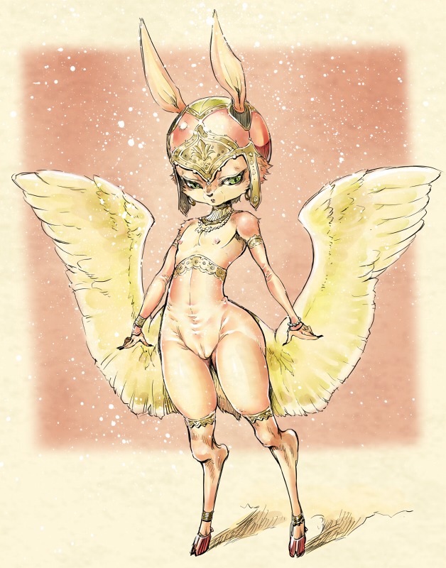 female furry joka_(hiwai) nude rabbit rule34 wings