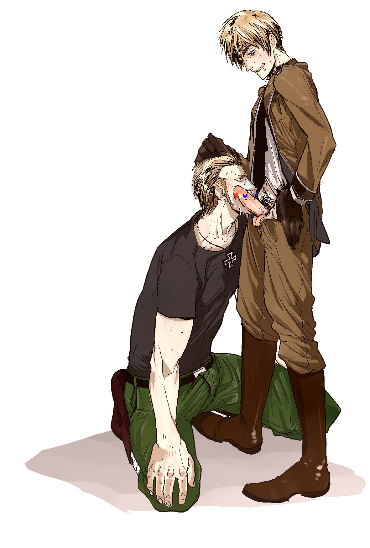 2boys arthur_kirkland axis_powers_hetalia england_(hetalia) gay germany_(hetalia) ludwig_weillschmidt male male_only multiple_boys multiple_males rule34 yaoi