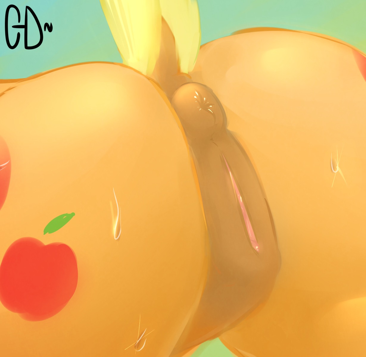 anus applejack_(mlp) atrolux butt butt_shot close-up conditional_dnp digital_media_(artwork) e621 earth_pony equid equine female feral friendship_is_magic genitals hasbro hi_res horse mammal my_little_pony nude pony presenting presenting_hindquarters presenting_vulva puffy_anus solo tail vulva