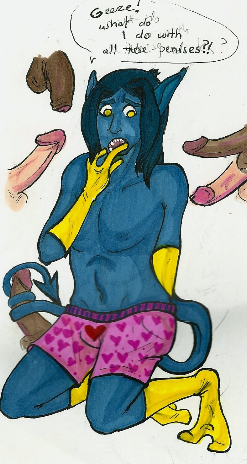 gay kurt_wagner male male_only marvel marvel_comics nightcrawler rule34 straight_hair x-men x-men_evolution yaoi