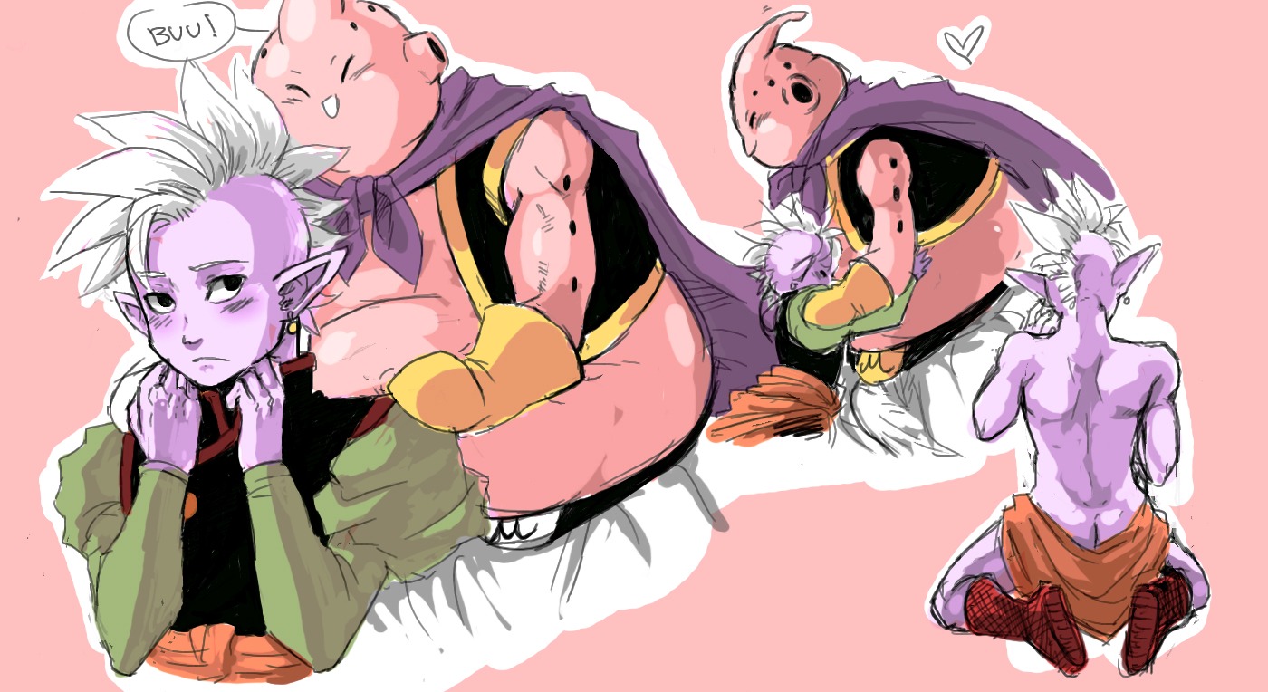 dragon_ball dragon_ball_z majin_buu male male_only rule34 shin_(dragon_ball) tagme
