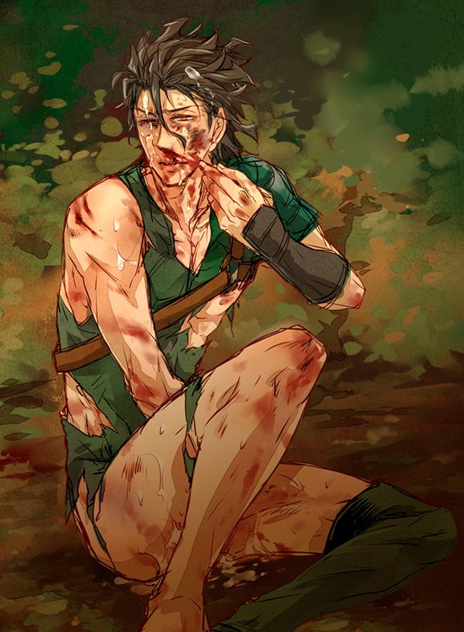 abuse after_rape after_sex blood broken_rape_victim bruise brutal cum cum_on_body defeated fate/zero fate_(series) forced injury lancer_(fate/zero) male male_only nipples rape rule34 solo torn_clothes used wounded