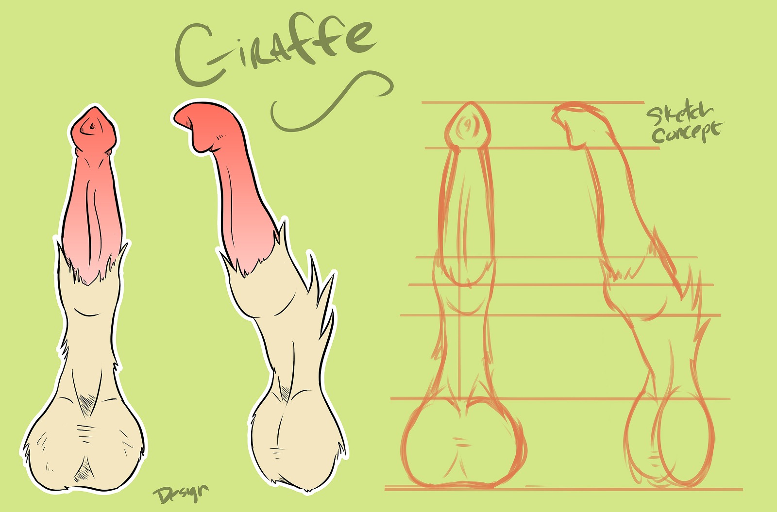 anatomically_inaccurate animal_genitalia animal_penis balls big_balls disembodied_penis e621 erection genital_shot genitals giraffe giraffe_genitalia giraffe_penis giraffid hi_res kaiza_teira male mammal outline penis penis_shot sheath solo