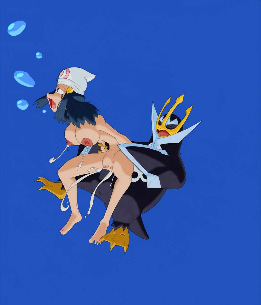 breasts color dawn_(pokemon) empoleon female feral frontierbrain human insertion interspecies lactation male nipples nude penis pokemon pokephilia pussy rape rule34 sex straight tagme trainer_(artist) vulva