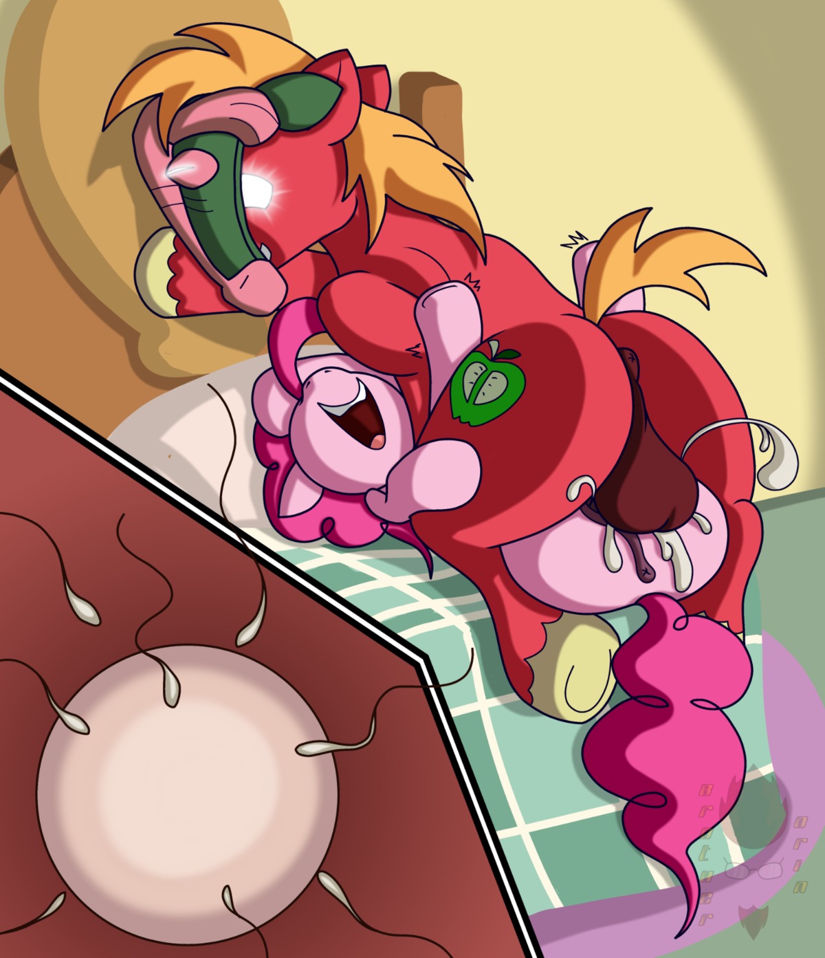 anus apple big_macintosh_(mlp) bodily_fluids cum cum_in_vagina cum_inside cutie_mark duo e621 earth_pony equid equine female female_penetrated feral food friendship_is_magic from_front_position fruit fur genital_fluids genitals glowing glowing_eyes hair hasbro hi_res horse impregnation impregnation_view internal lying male male/female male_penetrating male_penetrating_female mammal mask mating_press missionary_position my_little_pony nude on_back open_mouth orgasm orintakoda ovum penetration penile penile_penetration penis penis_in_vagina pink_body pink_fur pink_hair pinkie_pie_(mlp) plant pony possession red_body red_fur red_hair sex shaking smile sperm_cell vaginal vaginal_penetration vulva