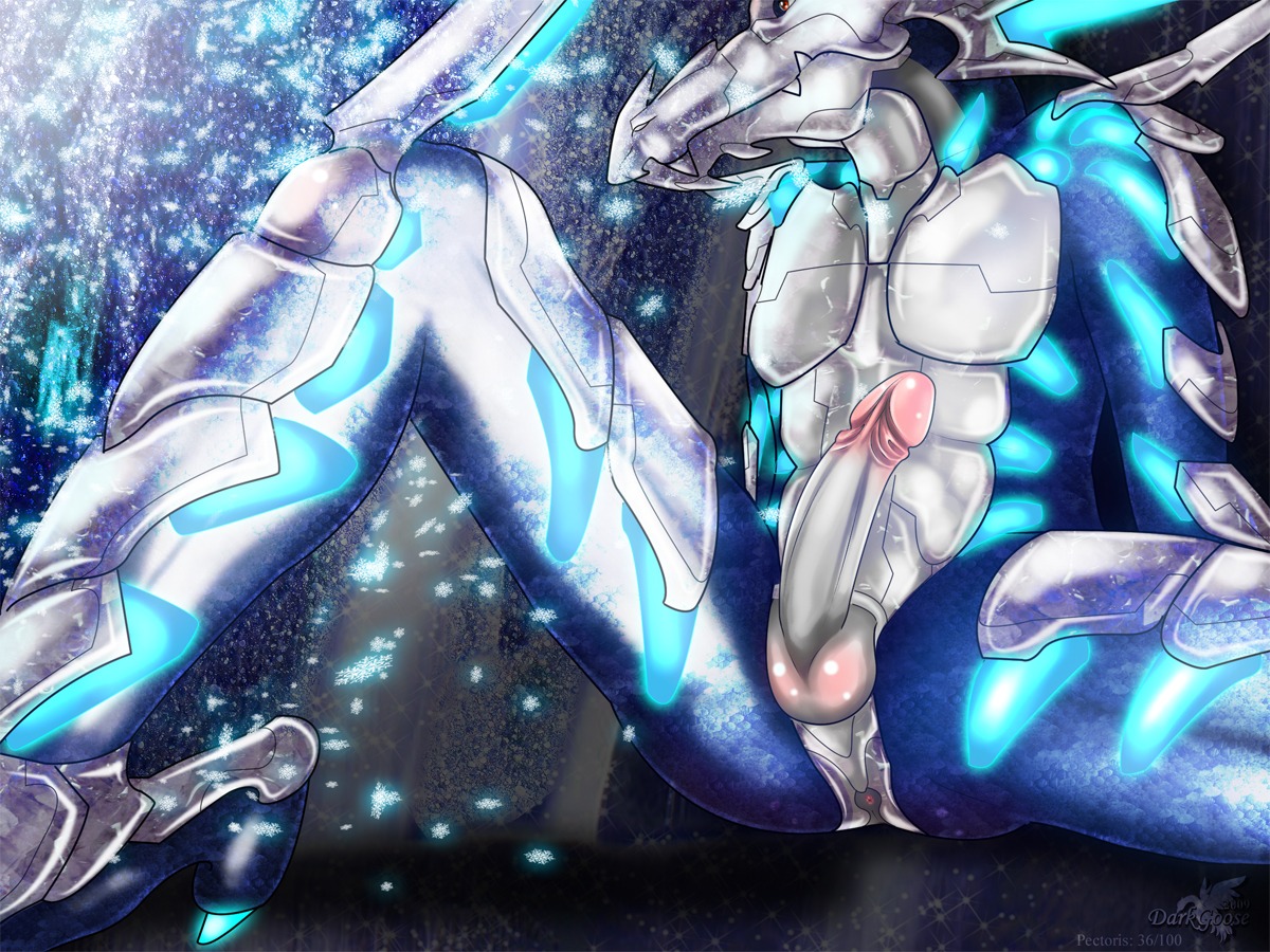 4:3 anthro anus armor balls darkgoose dragon e621 erection genitals humanoid_genitalia humanoid_penis male mythological_creature mythological_scalie mythology non-mammal_balls nude outside penis red_eyes scalie snow snowing solo