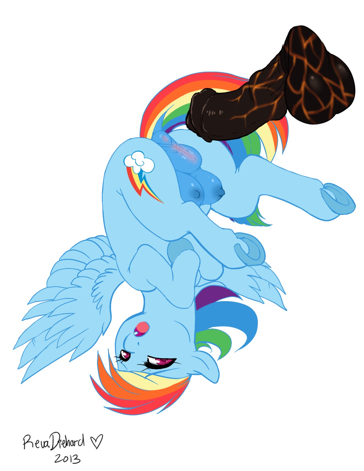 2013 anatomically_correct anatomically_correct_genitalia anatomically_correct_vulva animal_genitalia animal_penis animal_vulva anus anus_blush balls blue_body blue_feathers blue_fur blush body_blush cutie_mark disembodied_penis duo e621 equid equine equine_anus equine_genitalia equine_penis equine_vulva erection feathered_wings feathers female feral friendship_is_magic fur genitals hair hasbro hi_res long_hair looking_at_viewer male male/female mammal multicolored_hair my_little_pony mythological_creature mythological_equine mythology nude open_mouth pegasus penis puffy_anus purple_eyes rainbow_dash_(mlp) rainbow_hair revadiehard simple_background tail teats tongue vulva vulva_blush wings