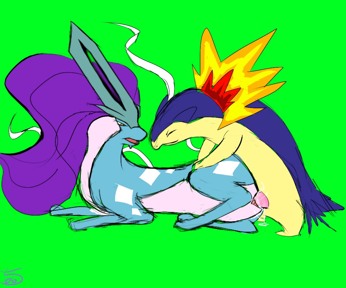 2014 6:5 bodily_fluids conditional_dnp cum cum_in_vagina cum_inside duo e621 erection eyes_closed female feral fire fur generation_2_pokemon genital_fluids genitals green_background klaide legendary_pokemon male male/female nintendo nude open_mouth orange_eyes penis pokemon pokemon_(species) sex simple_background smile suicune typhlosion vaginal vulva