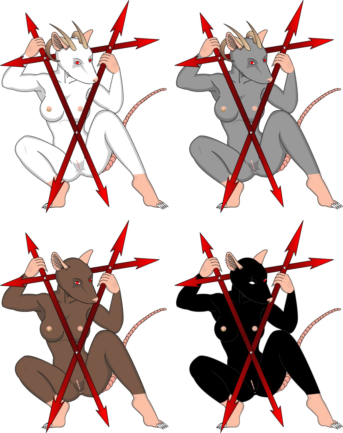 4girls female female_only rule34 skaven skaven_mark tagme warhammer_(franchise) warhammer_fantasy