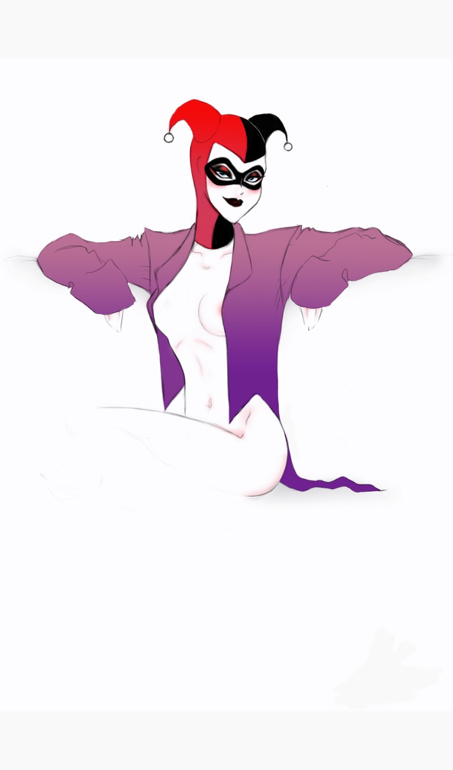 batman_(series) dc dc_comics female female_only harley_quinn harley_quinn_(classic) human rule34 solo tagme