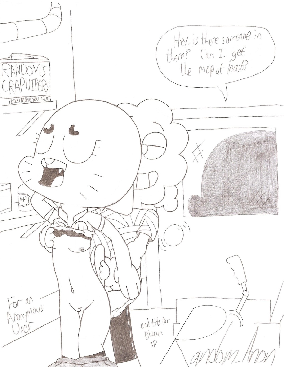 1girls anthro bare_breasts bare_chest bare_thighs breast_grab breasts cartoon_network cat_ears closed_eyes dialogue domestic_cat english english_dialogue english_text feline female female_penetrated furry male male/female male_penetrating male_penetrating_female mr._small nicole_watterson nipples no_bra no_color no_humans no_panties no_underwear open_eyes penetration pussy random_anon rocky_robinson rule34 sex smiling straight_hair teeth text the_amazing_world_of_gumball vagina