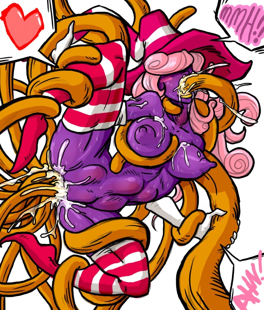 1girls 2d anal blush female hat heart humanoid mario_(series) nintendo paper_mario paper_mario:_the_thousand-year_door penetration pink_hair purple-skinned_female purple_skin pussy rape rule34 shadow_siren smooth_skin sparrow_(artist) spitroast stomach_bulge striped_thighhighs tentacle tentacle_rape thighhighs triple_penetration vaginal_penetration vivian_(paper_mario)