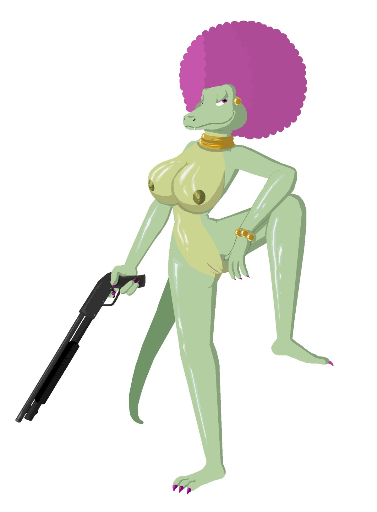 anthro color donkey_kong_(series) female female_only furry kalypso kremling nintendo rule34 solo
