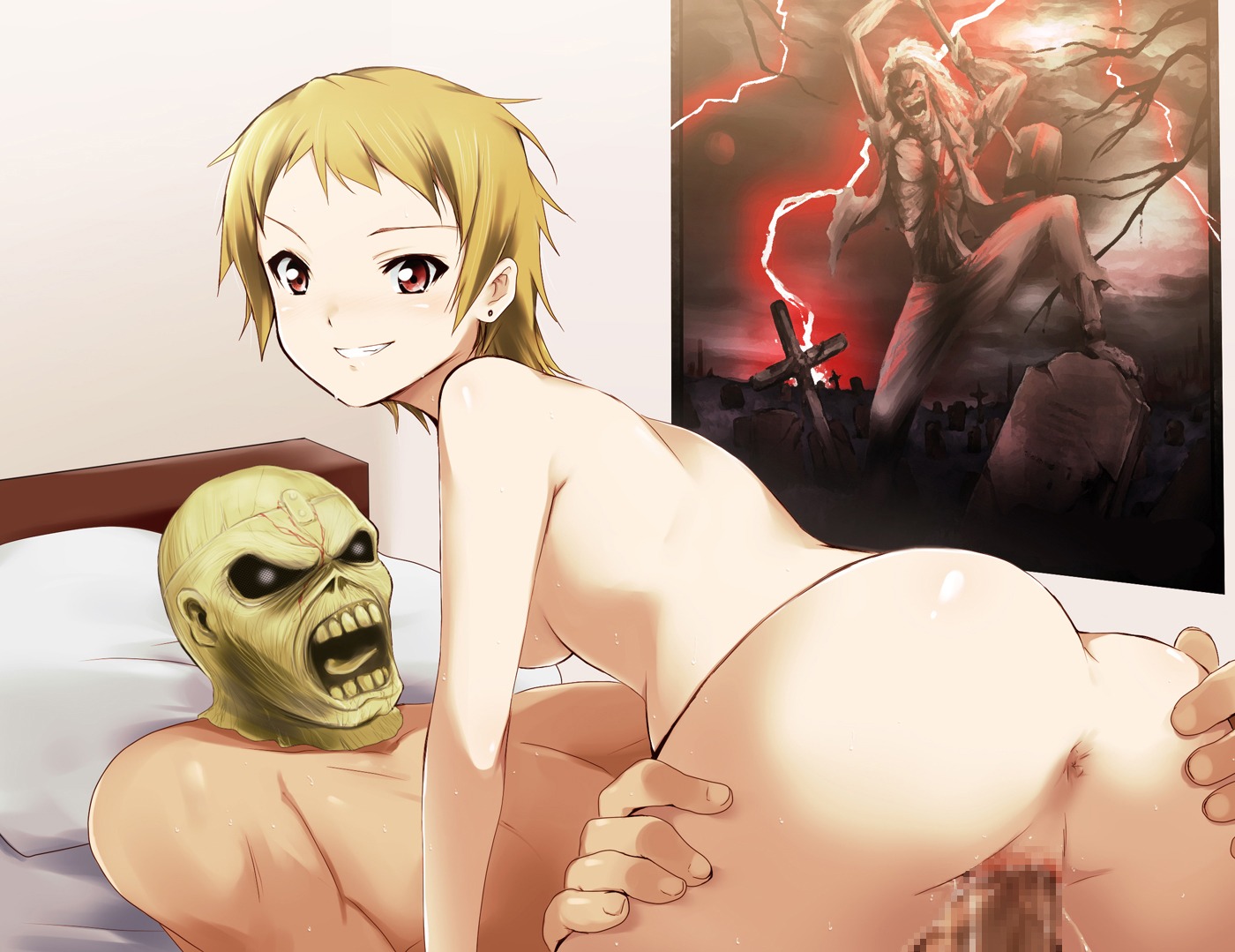 1girls female human human_only k-on! male norimi_kawaguchi_(k-on!) rule34 straight tagme
