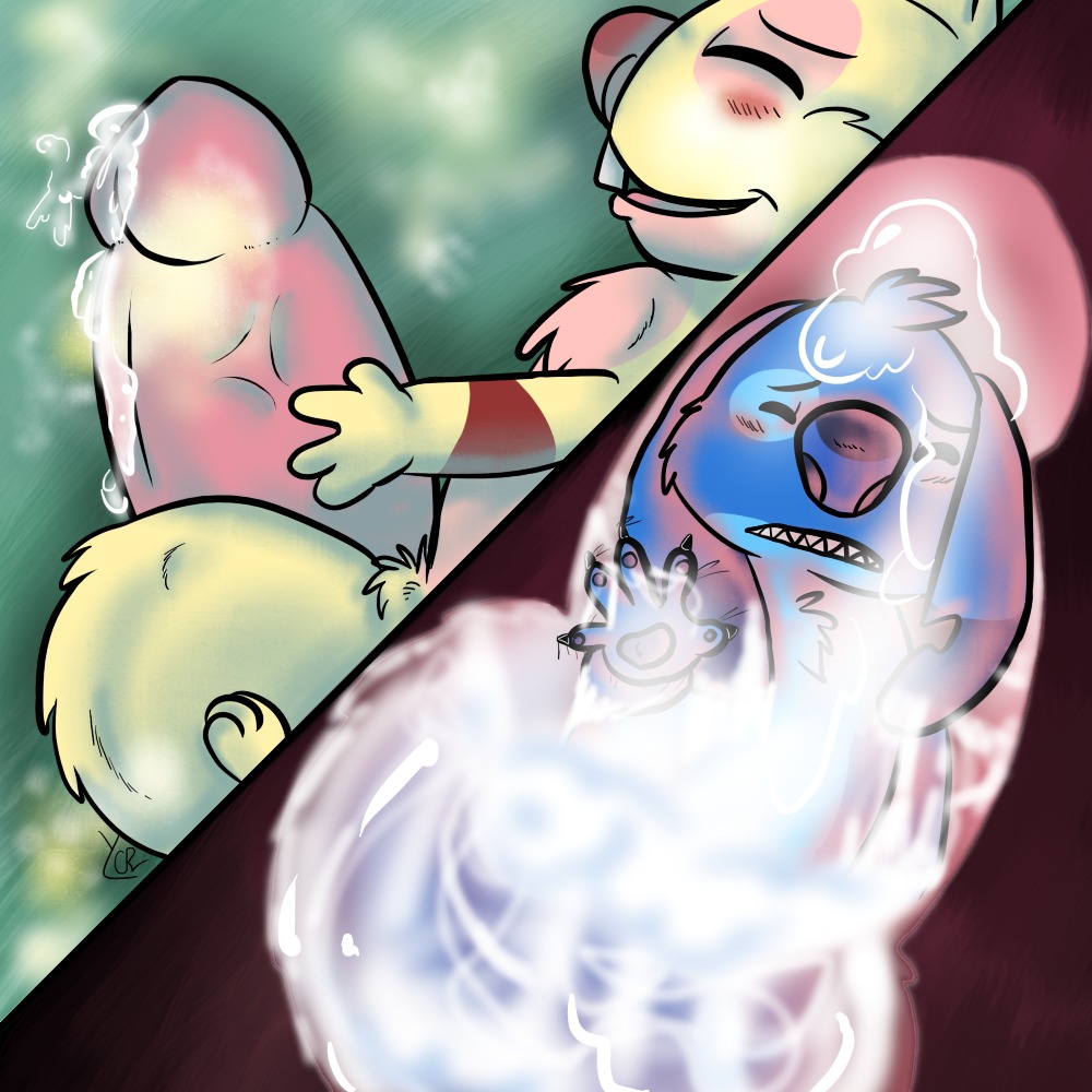 balls cock_vore cum disney empa experiment_(species) furry furry_only houdini lilo_and_stitch male male_only mammal penis rule34 stitch vore what yaoi