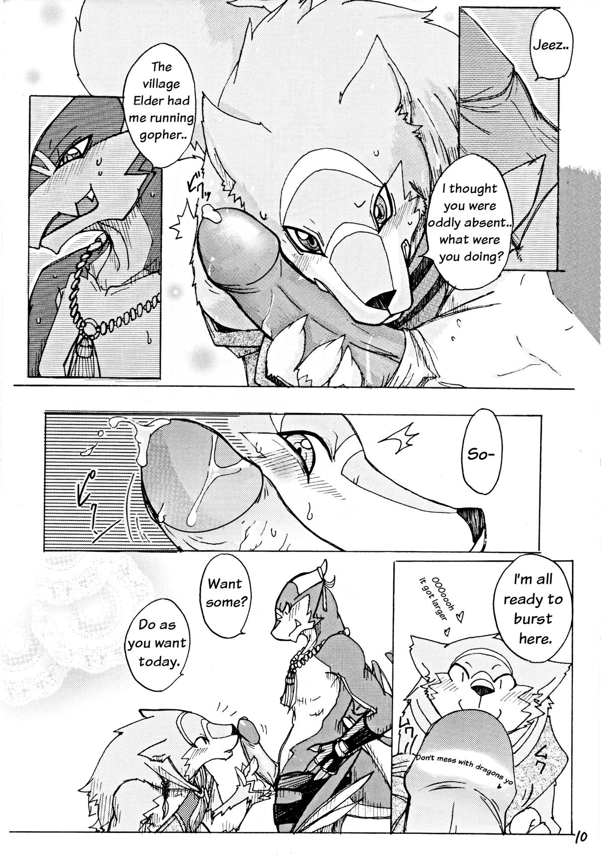 canine dragon furry furry_only gay male rule34 translated urekemo