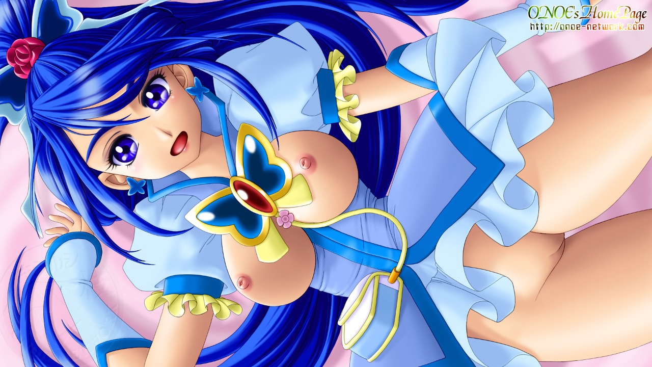 breasts clothing cure_aqua dress female magical_girl medium_breasts minazuki_karen no_panties onoe precure pretty_cure rule34 yes!_precure_5