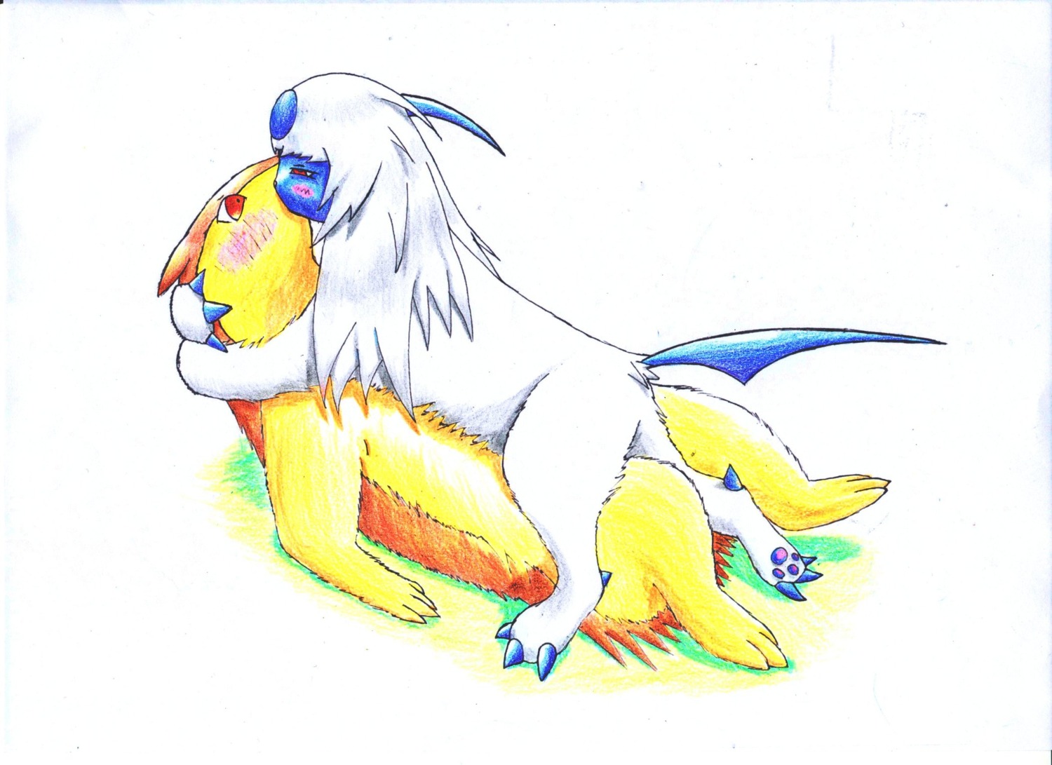 absol ambiguous_gender color fur furry interspecies nintendo pokemon pokemon_(species) pokemon_gsc pokemon_rse rule34 smooth_skin typhlosion unknown_gender