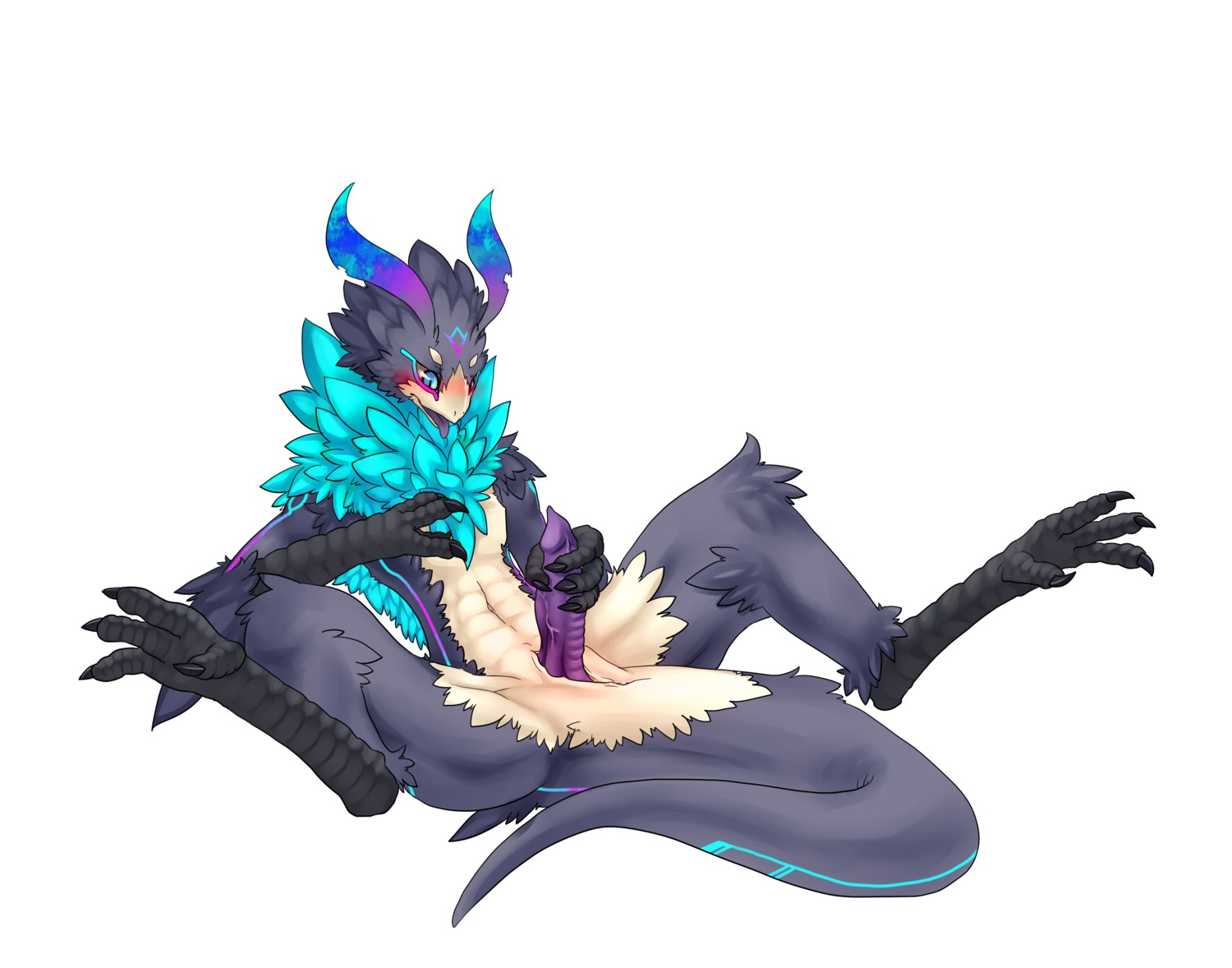 anthro anus avian cockatrice digitigrade e621 erection european_mythology genitals hi_res hybrid kosian male masturbation mythological_avian mythological_creature mythological_scalie mythology nude penile penile_masturbation penis purple_penis scalie solo spread_legs spreading tail tongue tongue_out
