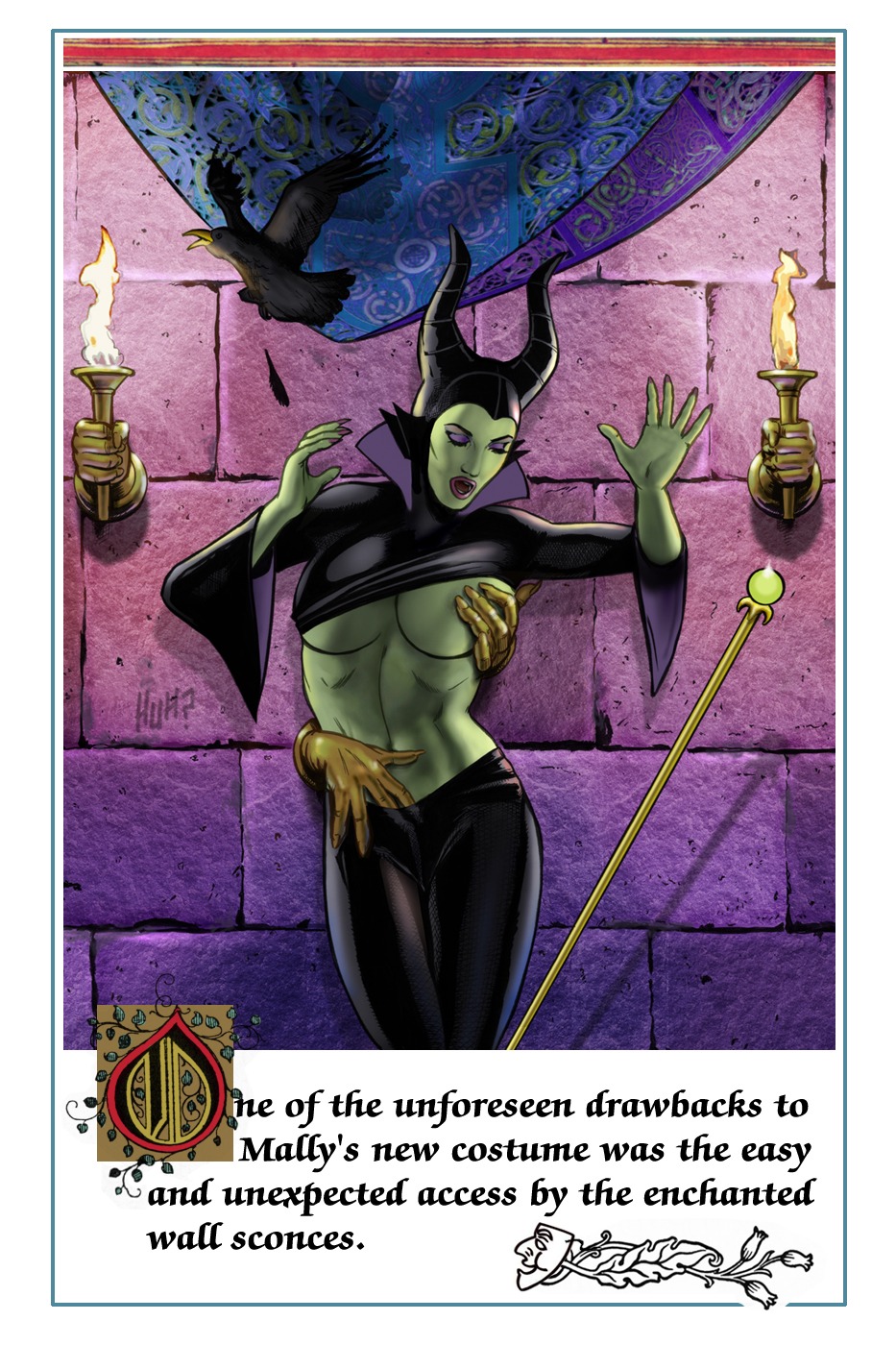 1girls co4 diablo_the_raven disney disney_villains female green_skin groping maleficent molestation rule34 sleeping_beauty_(1959_film) tagme witch
