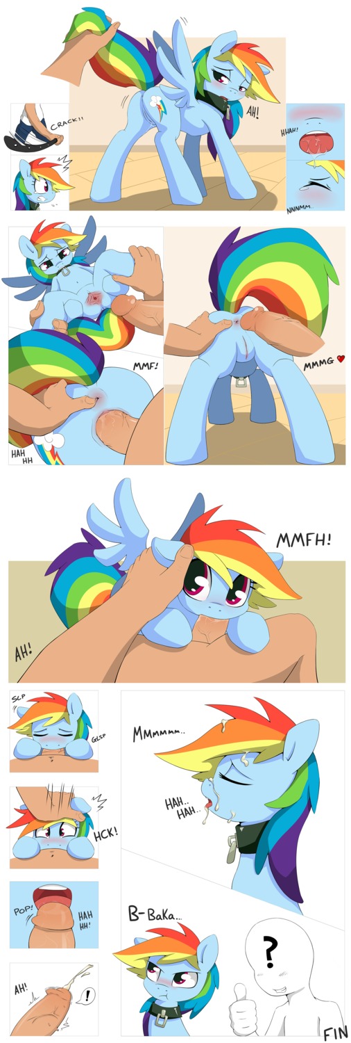 absurd_res anon anus bdsm bestiality blue_body blue_feathers blue_fur blush bodily_fluids butt close-up collar cum cum_on_face cumshot cutie_mark duo e621 ejaculation equid equine erection eyes_closed feathered_wings feathers fellatio female female_penetrated feral forced forced_oral friendship_is_magic fur genital_fluids genitals grumblepluck hair hand_on_head hasbro heart_symbol hi_res human human_on_feral human_penetrating humanoid_genitalia humanoid_penis interspecies male male/female male_human male_on_feral male_penetrating male_penetrating_female mammal multicolored_hair my_little_pony mythological_creature mythological_equine mythology nude oral oral_penetration orgasm pegasus penetration penile penile_penetration penis penis_in_vagina petplay quadruped rainbow_dash_(mlp) rainbow_hair roleplay sex spread_vulva spreading tail thick_penis vaginal vaginal_penetration vulva wings