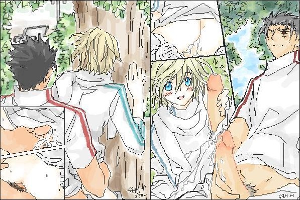 clothing comic fai_d_flowright kurogane male rule34 tagme tsubasa_chronicle yaoi