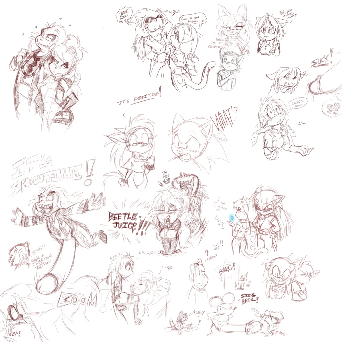 beetlejuice beetlejuice_(character) bisexual_male charles_deetz disney donald_duck female furry hedgehog kathy-lu lydia_deetz male mammal mel_the_hybrid mickey_mouse mickey_mouse_&amp;_friends monochrome penis rule34 sketch sonic_(series) sonic_the_hedgehog sonic_the_hedgehog_(series) white_background