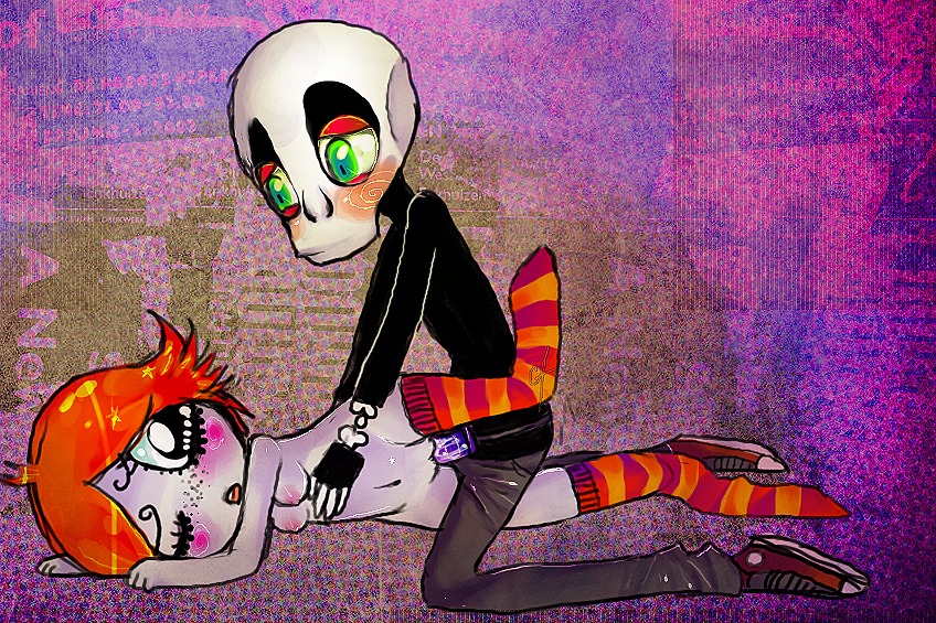 color female human male pussy ruby_gloom ruby_gloom_(franchise) rule34 sex skeleton skull_boy straight vaginal_penetration