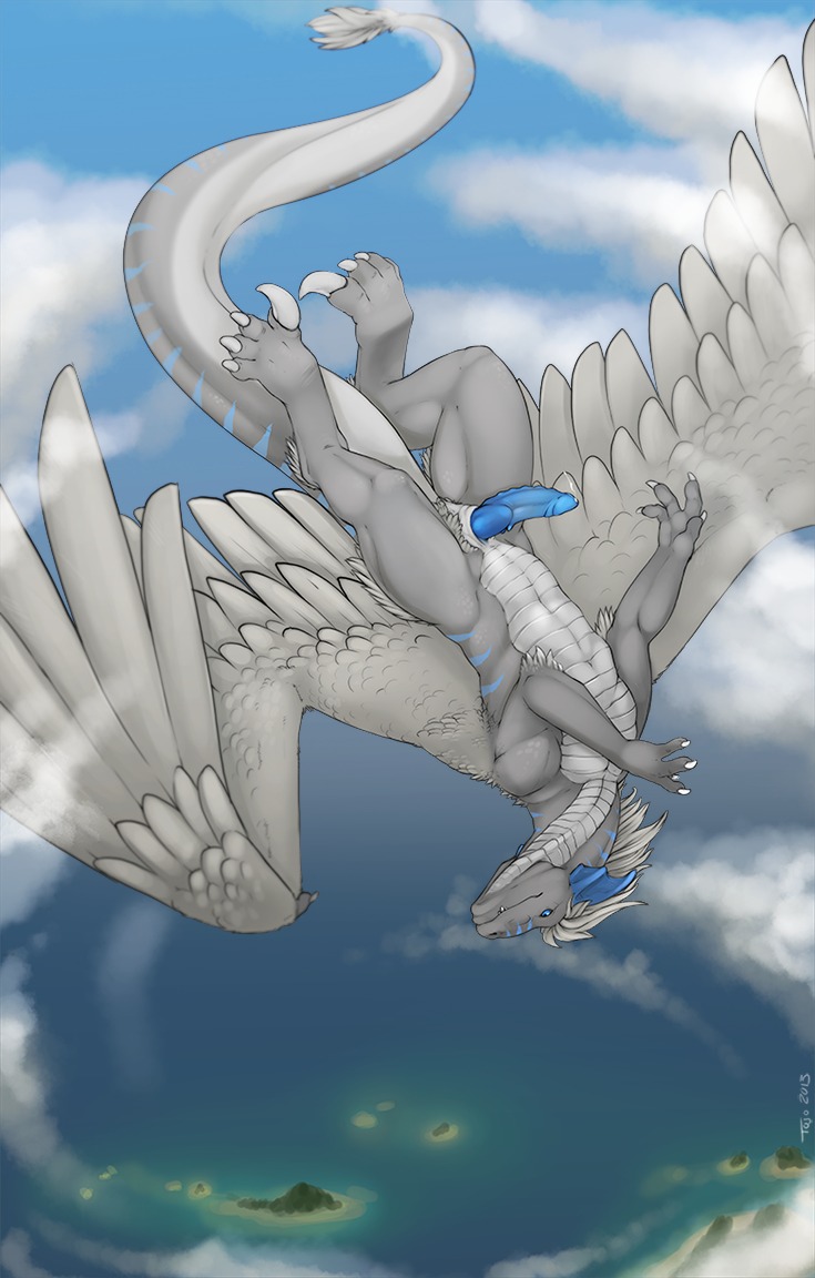 2013 blue_eyes blue_penis bodily_fluids claws conditional_dnp dragon e621 erection feathered_dragon feathered_scalie feathered_wings feathers feral flying genital_fluids genitals male mythological_creature mythological_scalie mythology penis precum scalie solo tail toe_claws tojo_the_thief wings