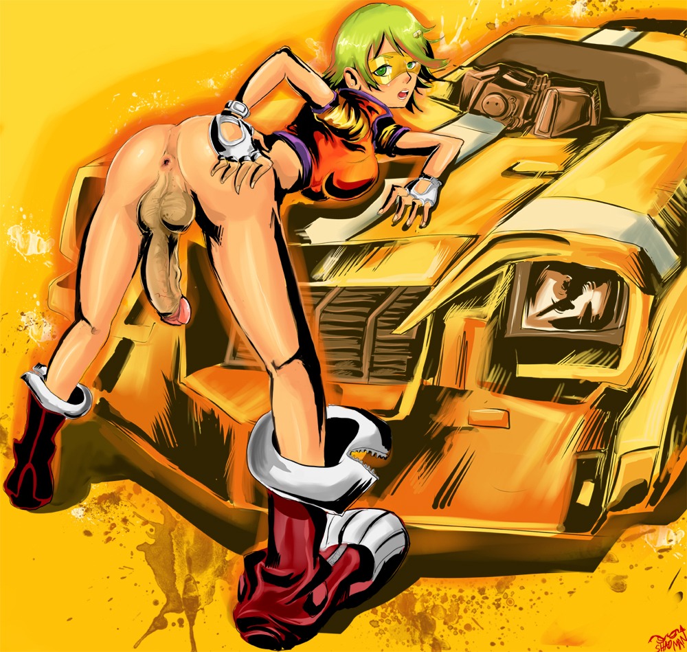 1futa anus ass backsack balls ballsack cock-tail futa_sans_pussy futanari green_hair intersex penis redline rule34 shadman sonoshee_mclaren taint