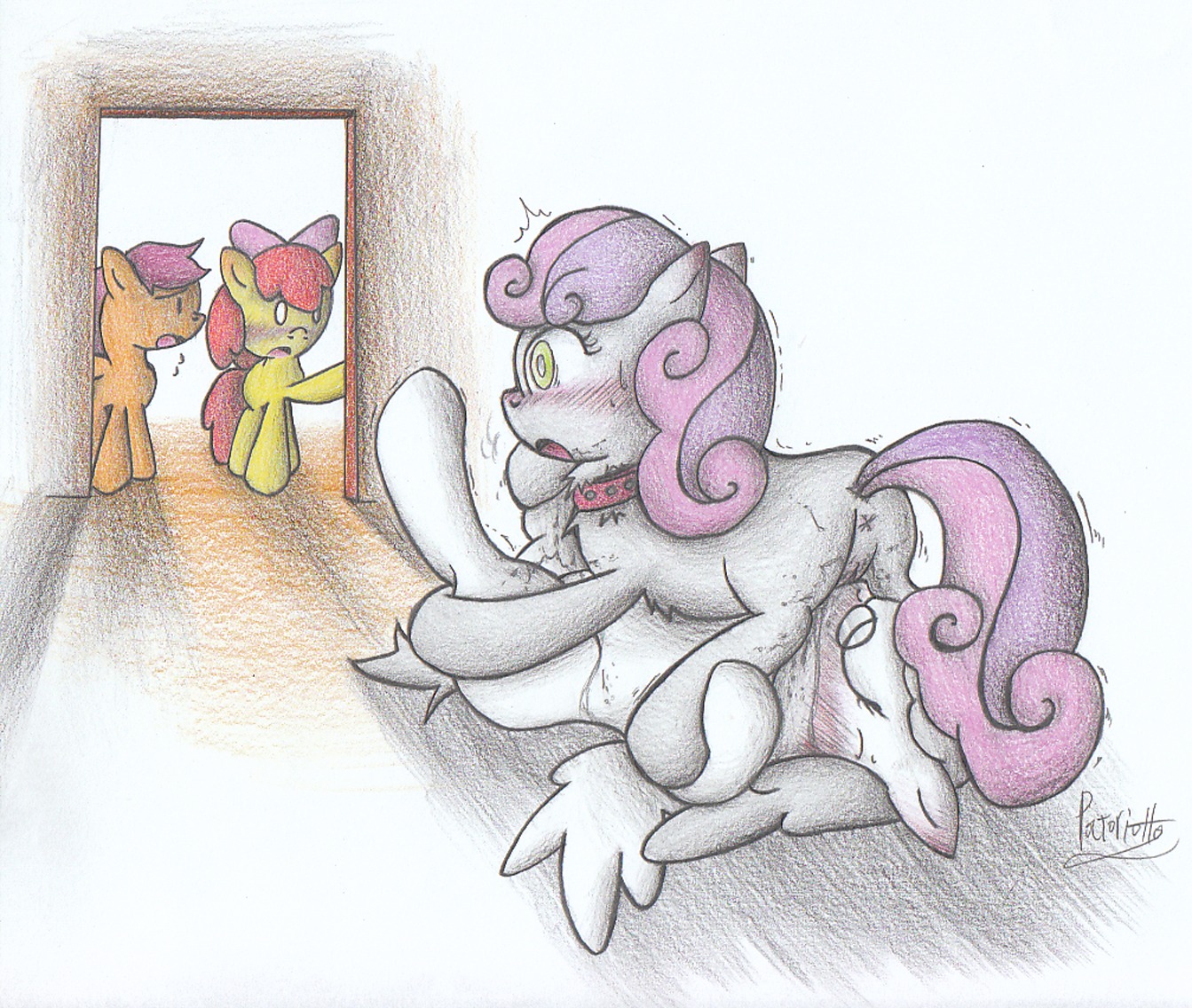 69_position apple_bloom_(mlp) cutie_mark_crusaders_(mlp) e621 earth_pony equid equine fan_character feathered_wings feathers female female/female feral friendship_is_magic group hasbro horse mammal my_little_pony mythological_creature mythological_equine mythology oral orange_body orange_feathers patoriotto patty_coupy pegasus pony scootaloo_(mlp) sex sweetie_belle_(mlp) wings young young_feral