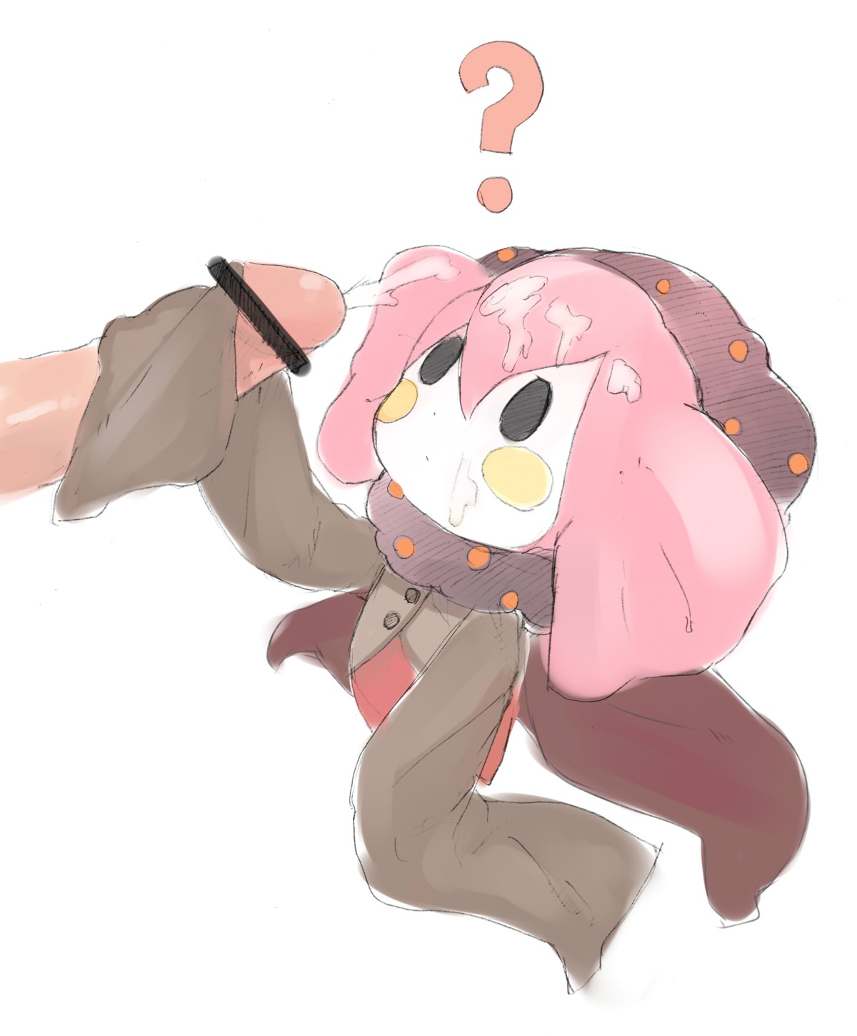 censored charlotte_(madoka_magica) holding holding_penis human mahou_shoujo_madoka_magica male penis rule34 tagme