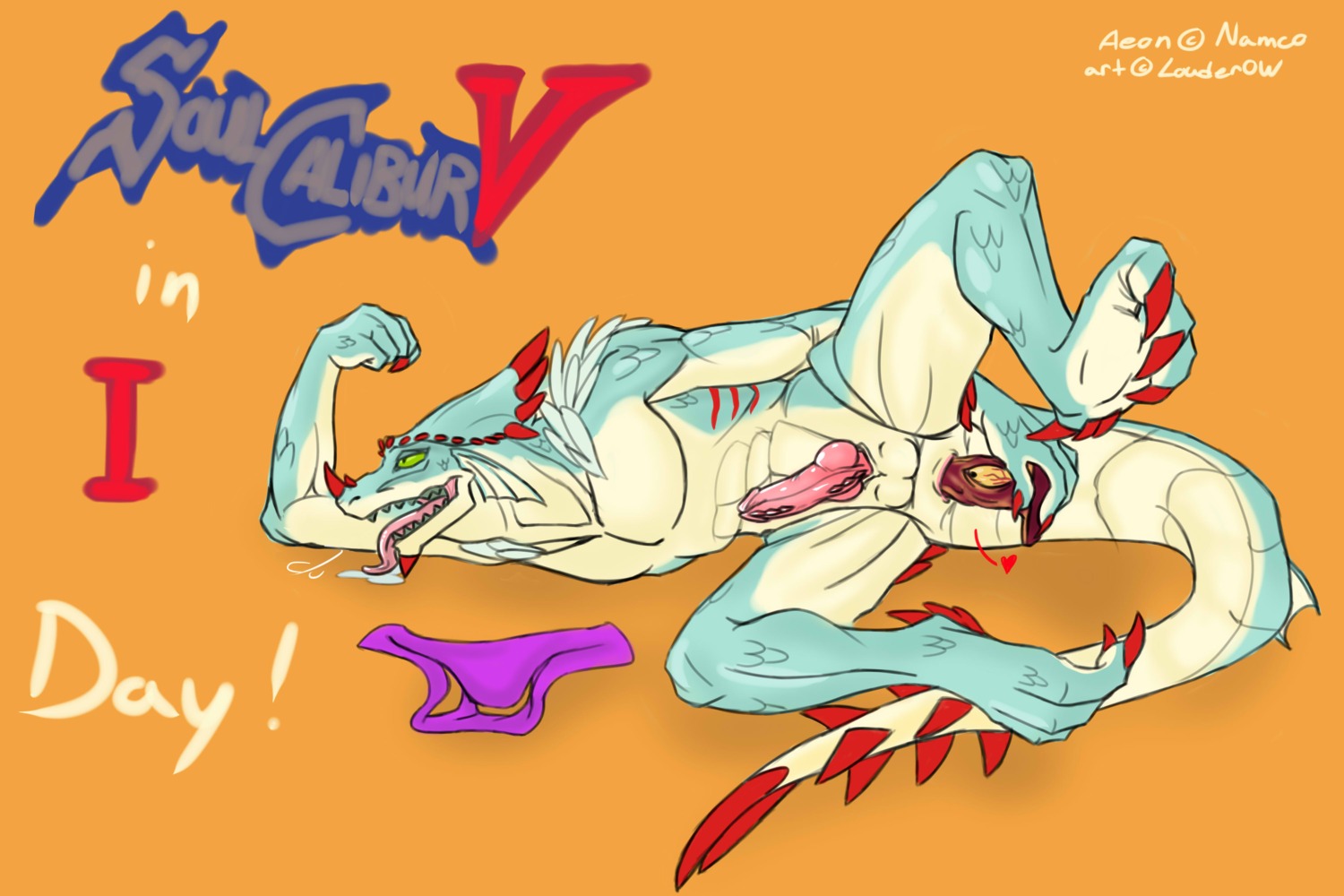 aeon_calcos lizardman lizardman_(soulcalibur) male male_only rule34 soul_calibur tagme