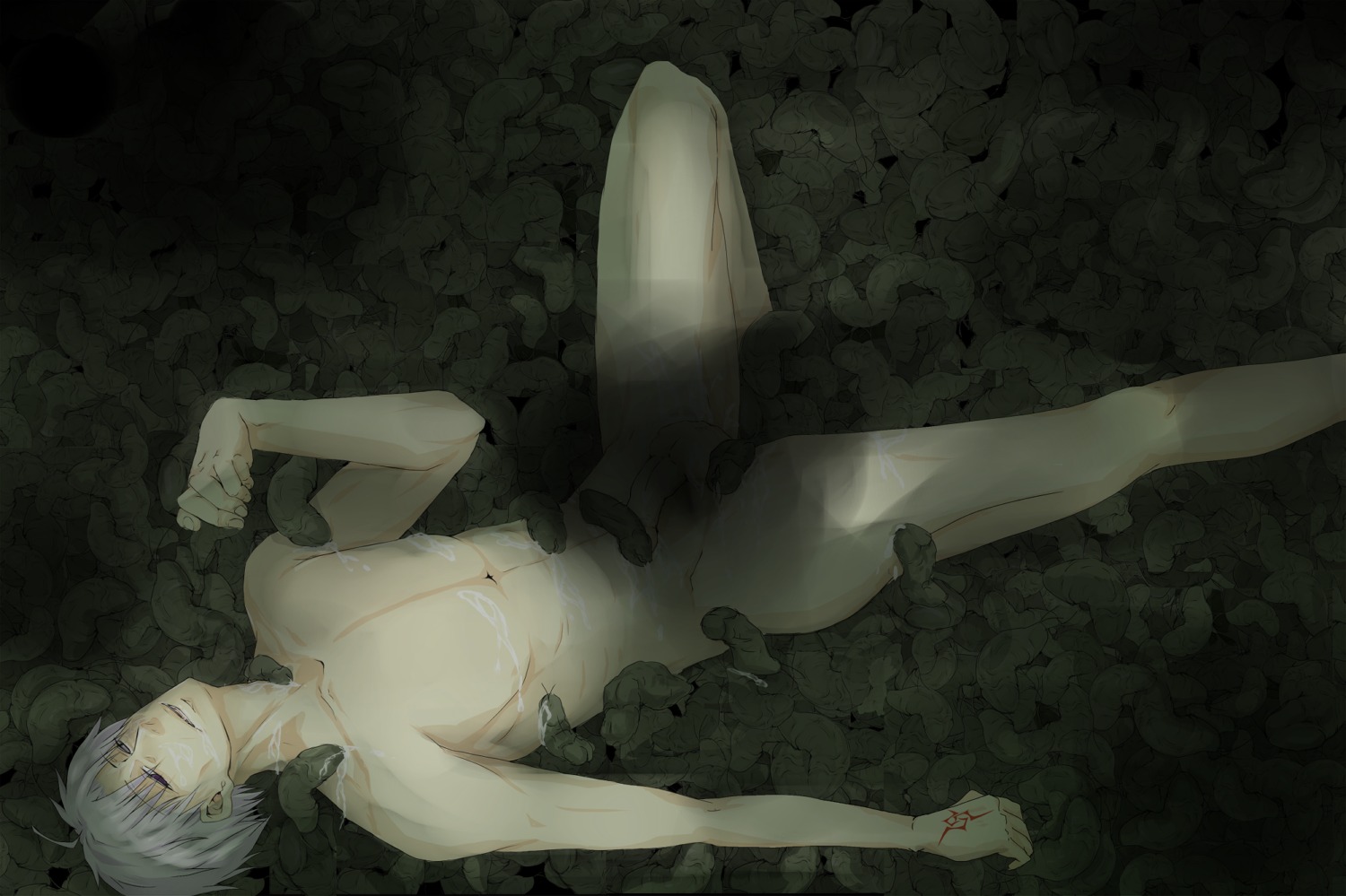 crest_worms fate/stay_night fate/zero fate_(series) kariya_matou male male_only rule34 tagme worm_pit